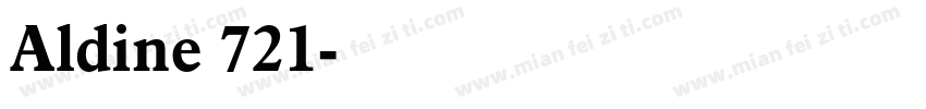 Aldine 721字体转换